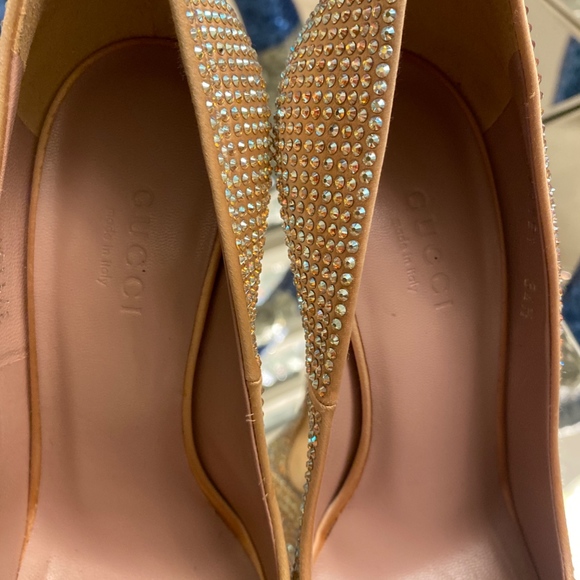 gucci runway satin crystal pump - Picture 5 of 7